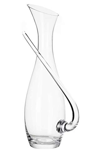 Glass Water Pitcher - 47 Ounces Cold and Hot Water Carafe - Heat Resistant borosilicate Kettle with Unique Flying Handle Pattern - Great for Wine Tea Juice Water - Hot and Iced By Stone boomer