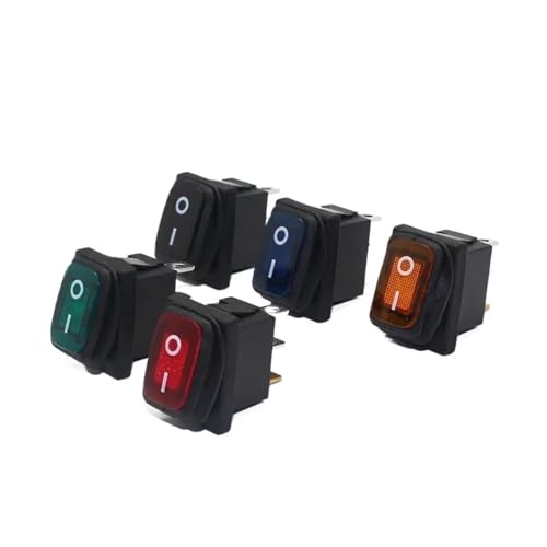Interrupteur à bascule KC-D1-101 jaune 12V 3 broches marche/arrêt pour vos circuits