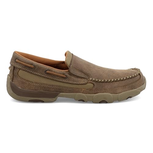 Twisted X Men's Slip-On Driving Moc, Moc Toe, Bomber, 15 M4