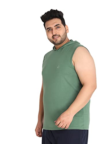 Image of CHKOKKO Men Cotton Regular Fit Tank Tops Sleeveless T-Shirt Gym Wear Vest Solid Stylish Round Neck Running Sando For Sports Workout Fitness & Casual Or Beach Wear