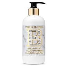 Sulfate Free Shampoo for Dry Damaged Hair Hydrating Moisturizing Formula with Aloe, Argan Oil & Hyaluronic Acid Color Safe, Vegan, Paraben Free 16 oz THIS IS BLESSED Heaven-Sent