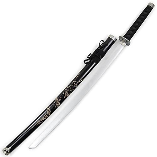 Anime Katana In Legno, Simulazione Di Decorazione Oro Iaido Spada Di Legno, Lama Di Samurai Giapponese Con Guaina, Raccolta Di Performance Cos, Pratica Di Kendo, Anime Per Bambini(Size:100cm,Color:C)