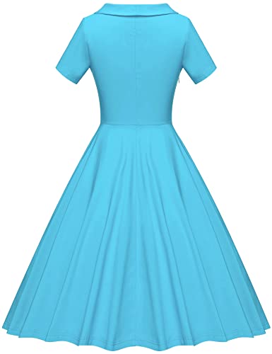 GownTown 1950s Retro Vintage Party Swing Dress with Pockets — view 3