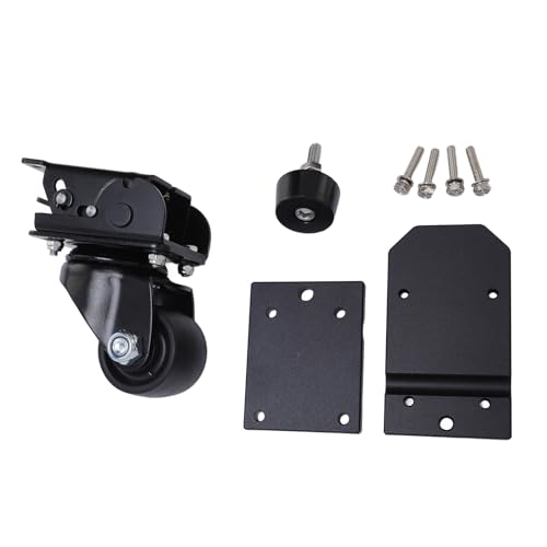 Kit de roulettes Packout Aramox en acier avec roues pliables 9 cm pour boîte à outils