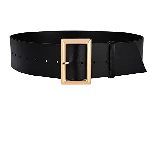 Women Genuine Leather Wide Belts Ladies Vintage Western Design