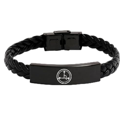 DOMYUHAO Occult Sigil of Lilith Jewelry - Satan Seal of Lilith Power of Demon Queen Protection Soft Lines Silicone Bracelet Bangle - Pagan Talisman Amulet Symbol Lilith Wristband -  AMZ240221058RSK