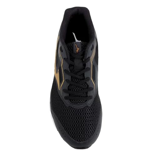 Tênis Mizuno Masculino Wave Hawk 4 - Preto e Dourado - 39