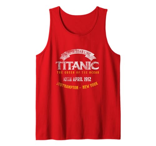 Titanic 1912 Queen Atlantikschiff — Geschichtsreise Tank Top