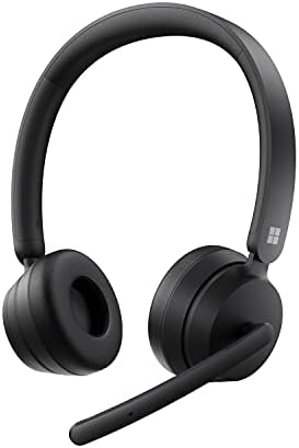 Microsoft Modern - Wireless Headset,Comfortable Stereo Headphones with Noise-Cancelling Microphone, USB-A dongle, On-Ear Controls, PC/Mac - Certified for Microsoft Teams
