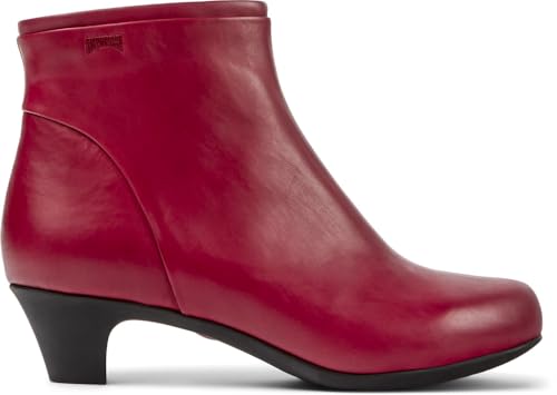 Camper Para Mujer. 46232-040 Botines De Piel Helena Bajo Rojo (40), 3 A 5Cm, Cremallera, Casual - 6