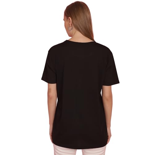 Image of Mack Jonney Printed Round Neck Cotton Regular Fit Half Sleeves Tshirt for Women(Pack of 3)-MACK631301