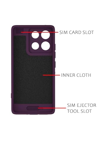 Image of amazon basics Back Cover for Moto G86 Power 5G Soft Matte Silicone Mag-Safe Design (Mag-Safe Not Support) Camera Protection | Slim Fit Bumper Cover (Purple)