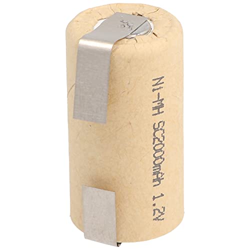 AccuCell Sub-C 2200 NiMH Batterie avec cosses à souder en forme de U