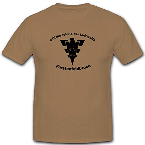 T-shirt Luftwaffe Lehrgang #5896 beige taille Medium lettrage allemand
