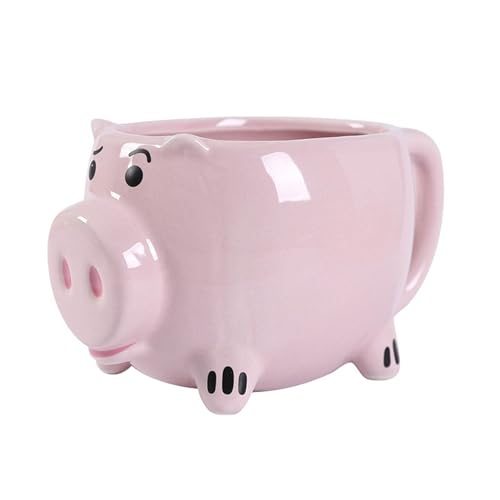 Cyrank Tasse à Café Cochon, Tasses à Café Animaux Tasse à Café Cochon Tasse à Café 3D Tasse à Café En Céramique Rose Tasses à Café Fantaisie...