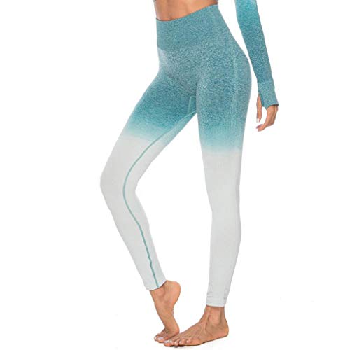 SHOBDW Pantalones Mujer Moda Entrenamiento Gradiente De Color Tie Dye Imprimir Leggings Skinny Fitness Mallas para Correr Deporte Gimnasio Entrenamiento Capri Yoga Athletic Pantalones