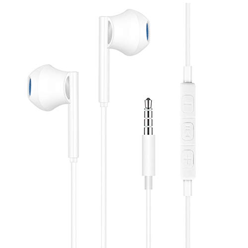 Headphones/Earphones/Earbuds 3.5mm Wired Headphones Noise Isolating Earphones with Built-in Microphone & Volume Control