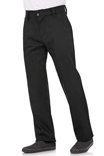 Chef Works Men's Essential Pro Chef Pants, Black, 34