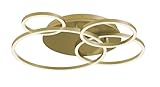 AFX Orbit 24'' LED Semi Flush Mount - 120V - 57W - 5 CCT - Light Brass