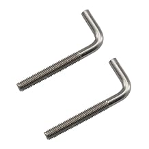 2 Pieces M12x200mm L Shape Foundation Bolts 304 Stainless Steel Right Angle Anchor Bolt Long Square Bend Screw