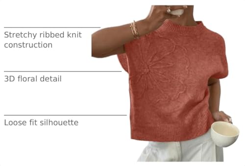 Image of SOLY HUX Women's Short Sleeve Business Casual Sweater