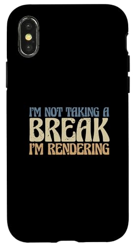Ya en manzanajugosa.com: Carcasa para iPhone X/XS Editor de Video Cineasta No me Estoy Tomando un Descanso Estoy renderizando