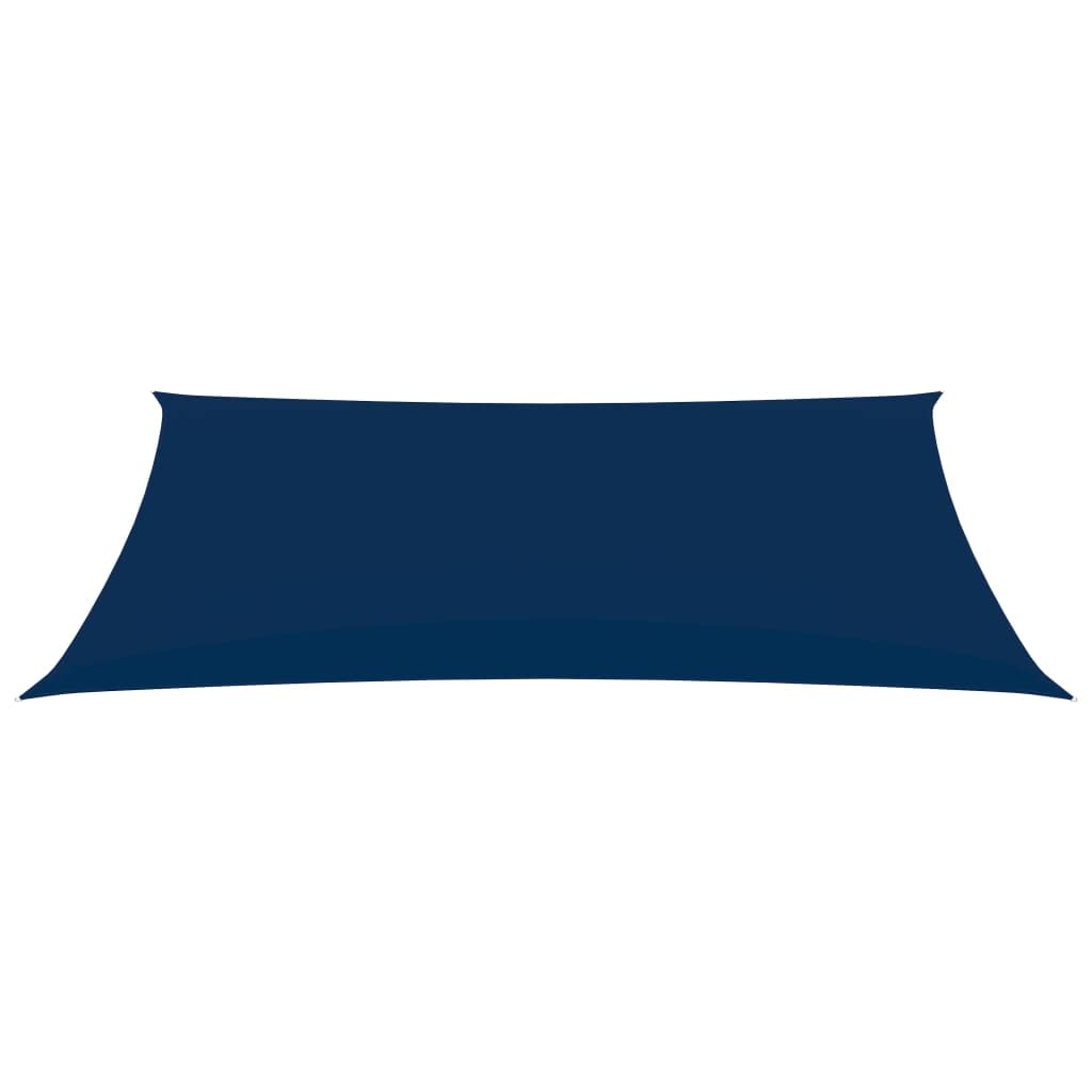 Protection solaire pour jardins, piscines, repas en plein air, toits, cours et balcons, voile d'ombrage en tissu Oxford rectangulaire, 3 x 6 m, bleu
