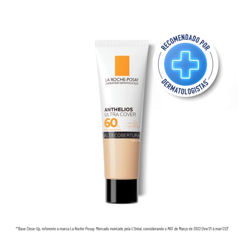La Roche-Posay, Ultra Cover, Protetor Solar com Performance de Maquiagem, Cor 2.0, 12h de cobertura