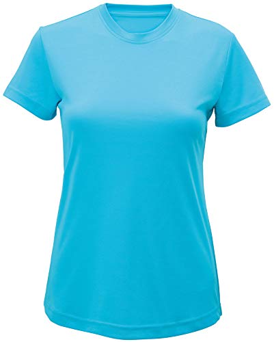Tri Dri - Camisa Deportiva - Manga Corta - para Mujer Turquesa Turquesa (44 ES)/XL