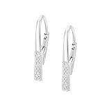Silber ohrringe damen 925 mit Zirkon auf einem englischen Verschluss aus 925er Silber. Modeschmuck ohrringe silber von höchster Qualität mit schönen und eleganten Steinen.