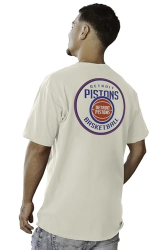 Image of Blue 84 NBA Unisex-Adult NBA Officially Licensed T-Shirt Ringspun Front /Back Ivory
