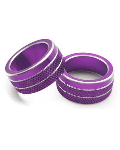 Temperature Adjustment Knob Air Conditioning Knob Trim Climate Control HVAC (Purple)