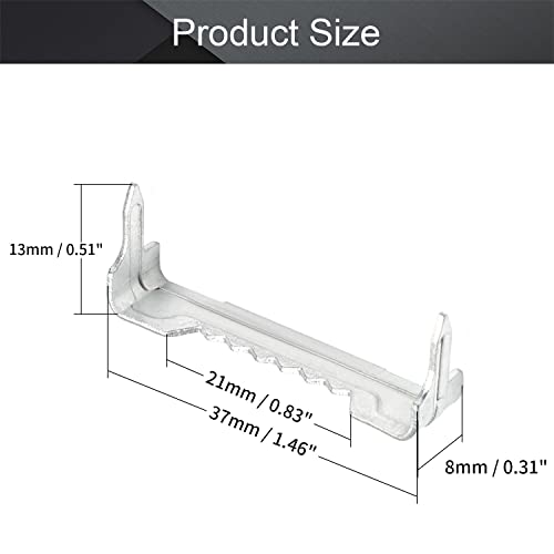 Image of MroMax 30PCS No Nail Sawtooth Picture Hangers 1.46 inch Nailess Zinc Plated for Hard and Soft Wood Frames Hanging Silver