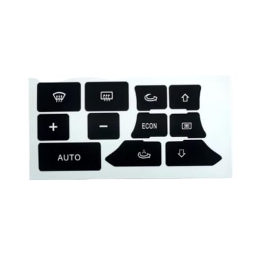 Bouton de climatisation Audi A3 8P autocollant de rechange pour tableau de bord