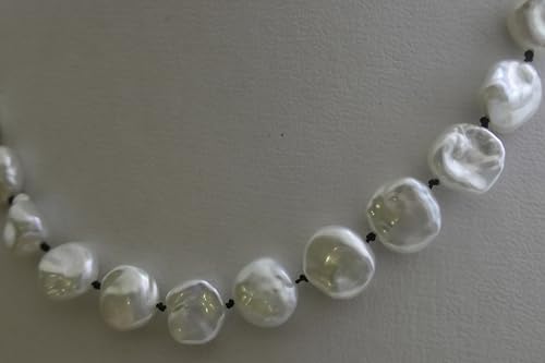 Collier perles de riz d'eau douce et argent 925 de qualité joaillerie - 3