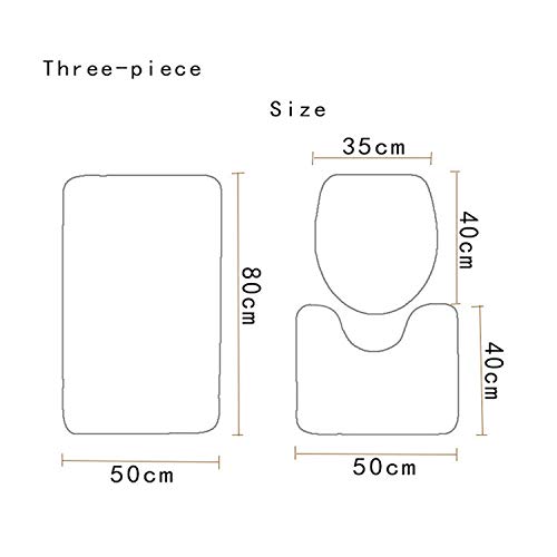 4-teiliges Badezimmer-Badematten-Set Anti-Rutsch-Tapete Banheiro Waschbare Toilette-Teppiche Alfombra Bano, als… – Bild 4