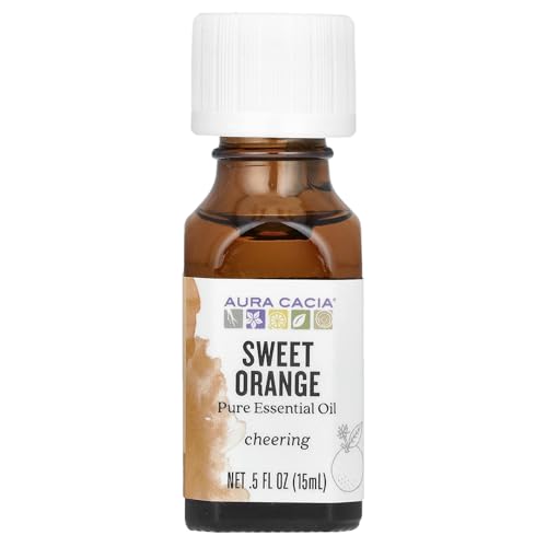 Aura Cacia Essential Oil, Orange Sweet/Citrus Sinensis, 0.5 Ounce