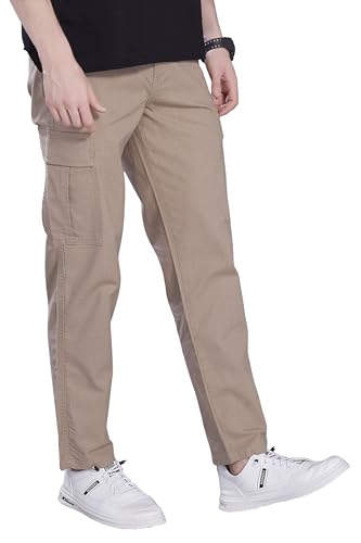 Image of DIVISIVE Men's Loose Fit Linen Blend Cotton Cargo Pants