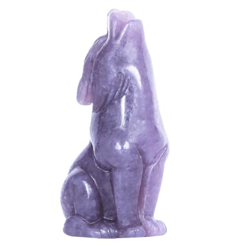 Artistone Crystal Wolf Statue, 2' Hand...