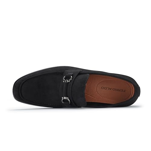 Image of Ferro Aldo Men's Premium Moc Toe Loafers | Casual & Dress Styles with Tassels & Horsebit Buckles