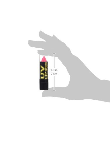 Neon Pink UV reactive Lipstick, cosmetically certified formula made in the UK that glows under UV light. - Image 3