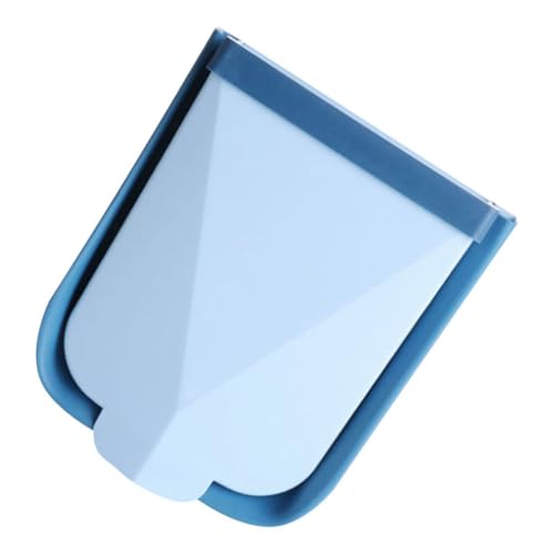 Toyvian Cubo de Basura Colgante Plegable para Cocina, Contenedor de Pared Azul, Cesta de Basura Compacta y Fácil de Limpiar para Almacenamiento y Reciclaje, Adecuado para Hogar y Oficina