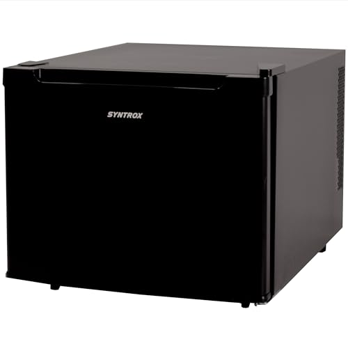 Syntrox 35 l Kleiner Mini Kühlschrank schwarz Bundal | Barkühlschrank | Minibar, geräuscharm, kompakt, LED-Innenbeleuchtung, leicht zu reinigen
