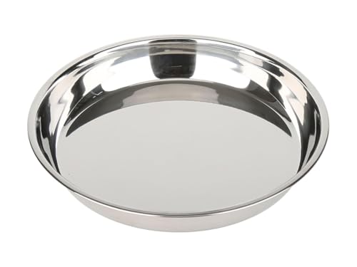 Baumalu - Rundes Backblech aus Edelstahl - Abmessungen 30 cm - Silberfarben - Multifunktional für Backen und Servieren - Pflegeleicht - Langlebig - 1 Stück Baumalu - Rundes Backblech aus Edelstahl - Abmessungen 30 cm - Silberfarben - Multifunktional für Backen und Servieren - Pflegeleicht - Langlebig - 1 Stück