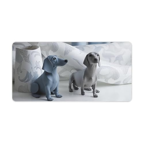 Desk Pad Protector Extendido 24x12 Pulgadas Diseño Perro miniatura 5