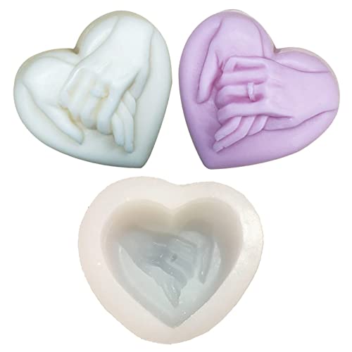 2 Stampi In Silicone Per Candele – Forma Annaffiatoio E Tazza Da Tè A Cuore, Riutilizzabili Per Sapone, Gesso E Decorazioni Fai Da Te, Bianco