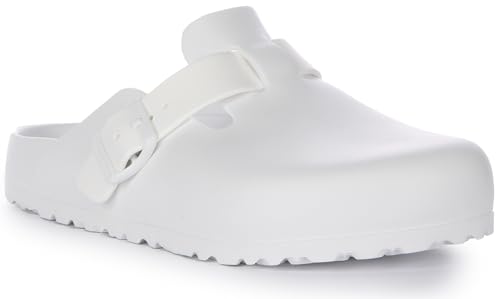 Birkenstock Classic Boston Eva, Unisex-Erwachsene Clogs, Weiß (White), 41 EU
