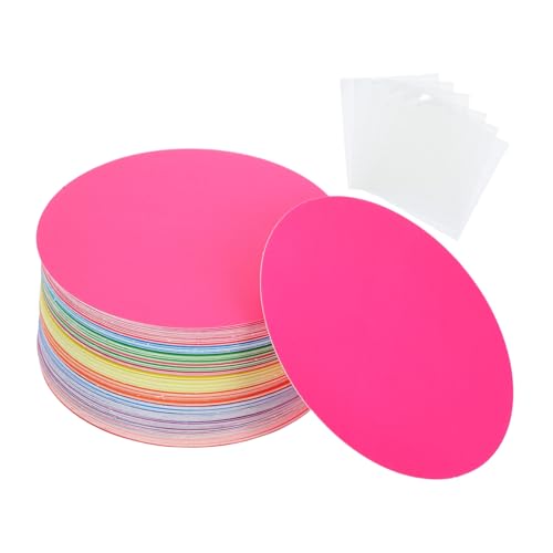 UTHCLO 108個入り丸型 ペーパー 教室掲示板装飾用 耐色あせ素材で鮮やか 学