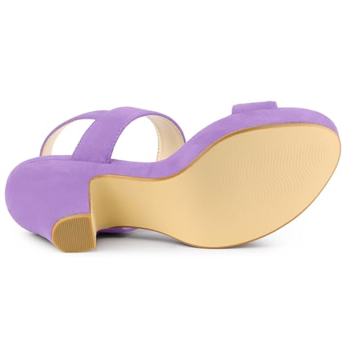 Image of Allegra K Women's Slingback Platform Heels Chunky High Heel Sandals