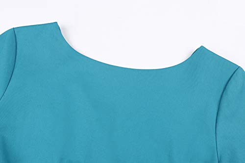 Image of MINTLIMIT Women's 1950s Retro Vintage Cocktail Party 3 /4 Sleeve Swing Dress